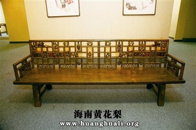 清中早期独板长椅