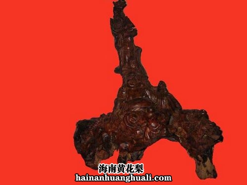 海南黄花梨工艺品：开心佛